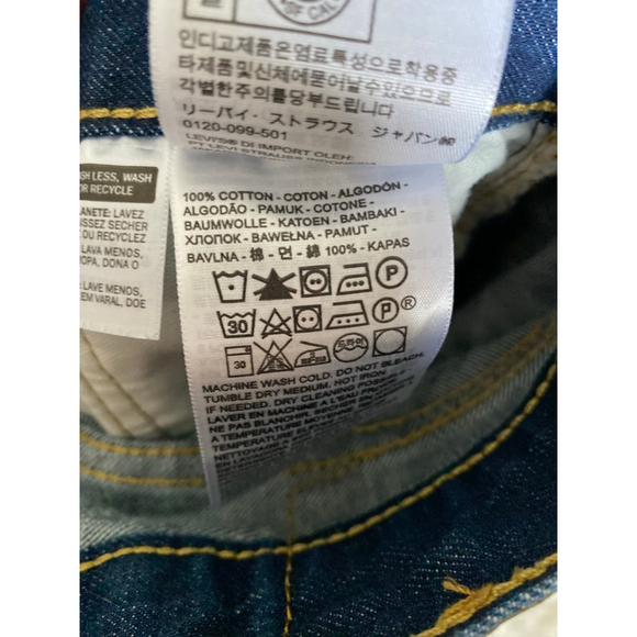 Levi’s 505 Straight Leg Jeans Classic Americana Dark Wash Y2K Revival Fit 90s - Picture 6 of 7